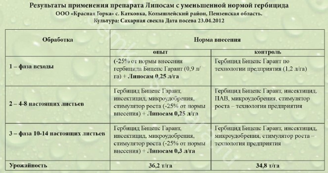 результаты применения липосама